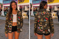 coole Jacke Camouflage Look
