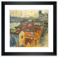 Aquarell Bild als Druck " Industrie Kultur - Porto "