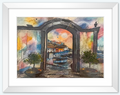 Aquarell Bild als Druck "Hafen von Angra do Heroismo - Azoren 26"